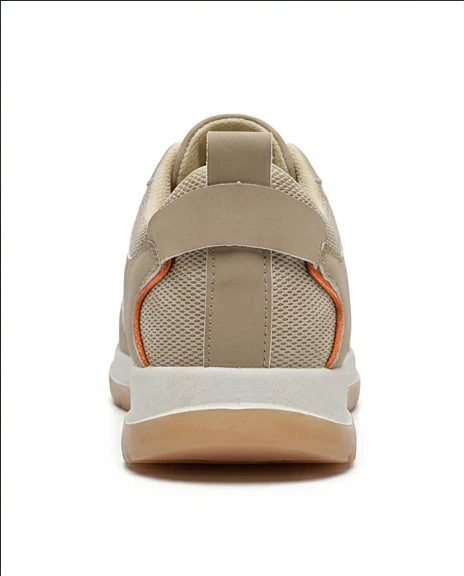 Men's Beige Mesh Paneled Urban Sneakers - R209155 - Image 4