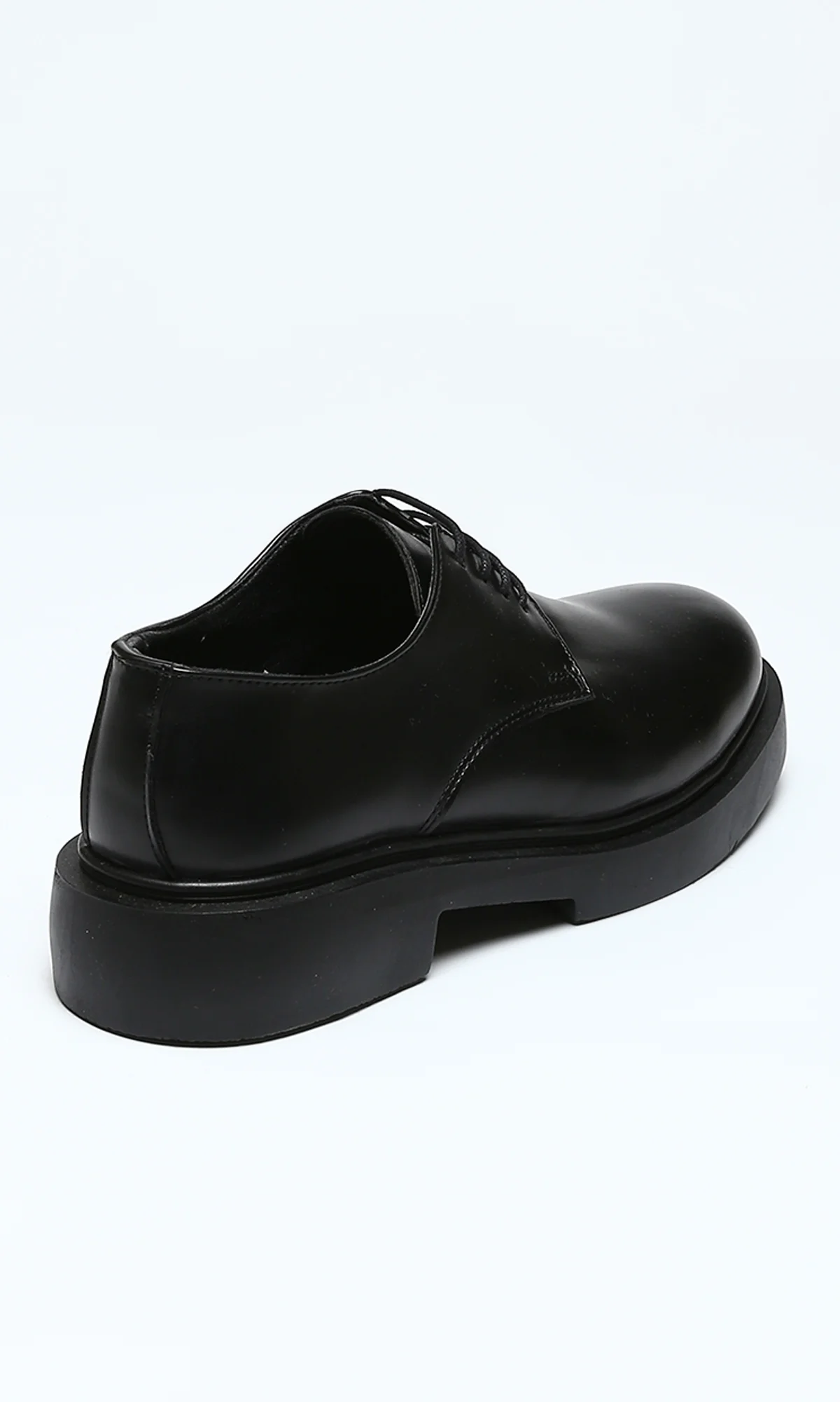 Ravin Men's Classic Black Derby Shoes with Chunky Sole - Image 3