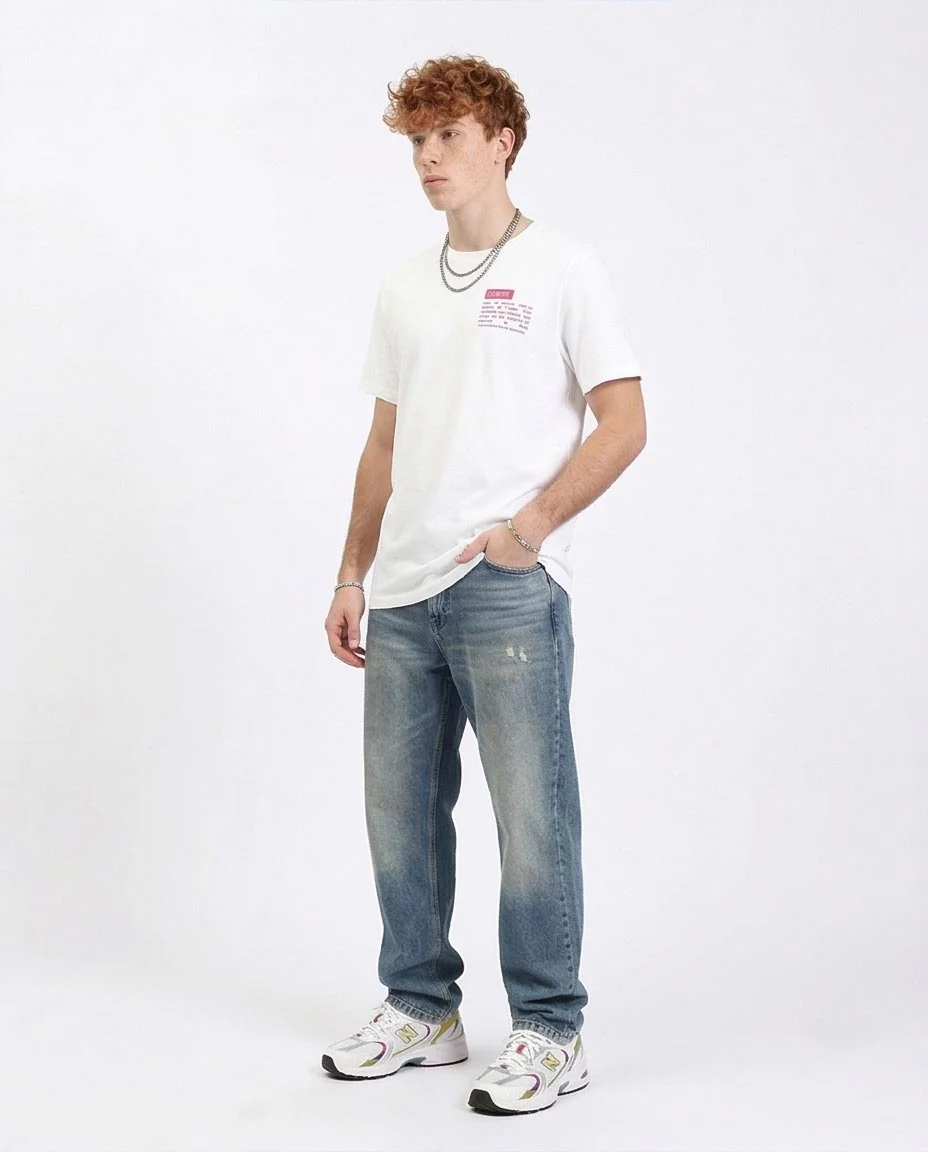 Ravin Men’s "Chimere" Graphic T-Shirt – White - R209425 - Image 5