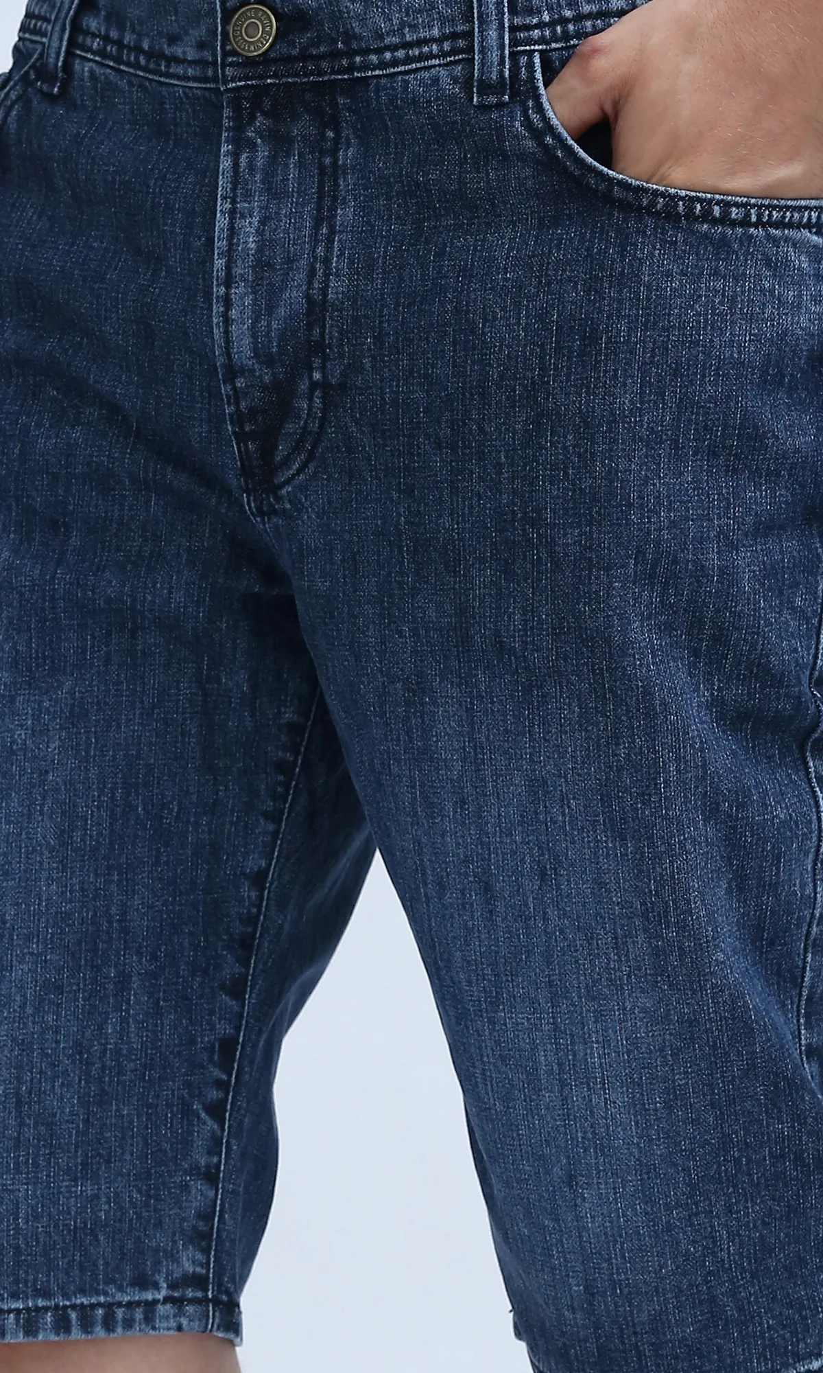 Men's Classic Indigo Denim Shorts - O198730 - Image 4