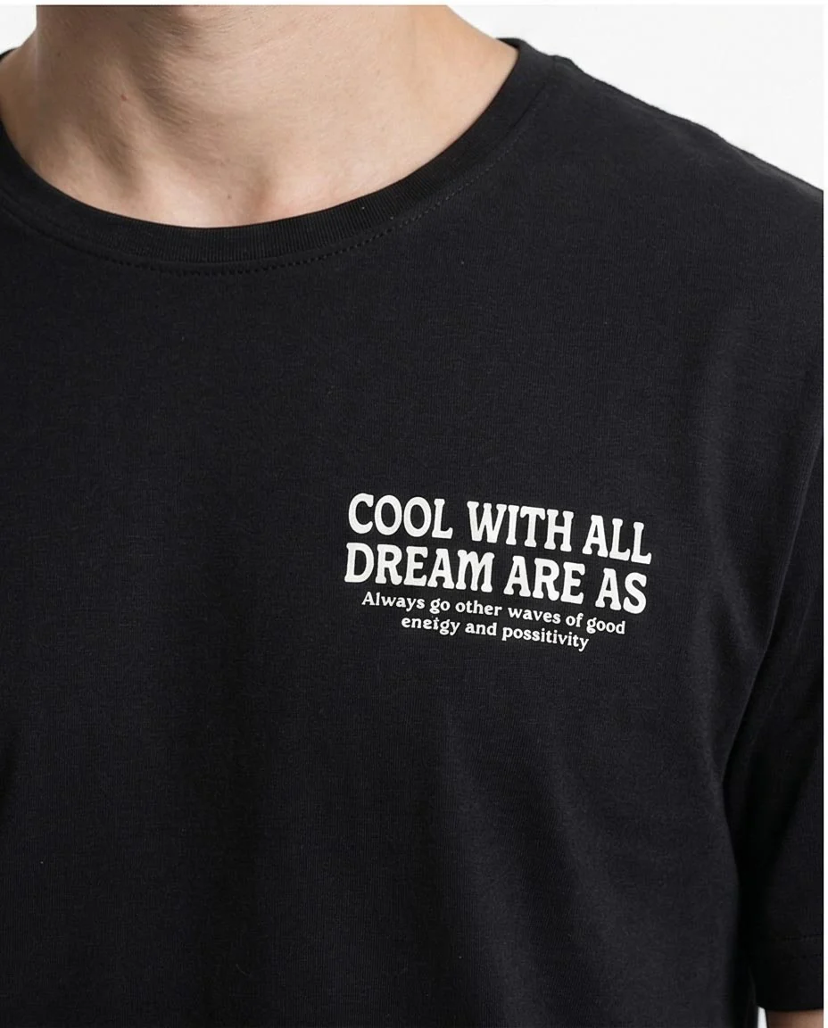 Ravin Men's "Cool With All Dreams" Graphic Tee – Elevated Street Black - R209363 - Image 3
