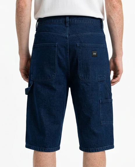 Dark Wash Indigo Denim Carpenter Shorts - R216912 - Image 2