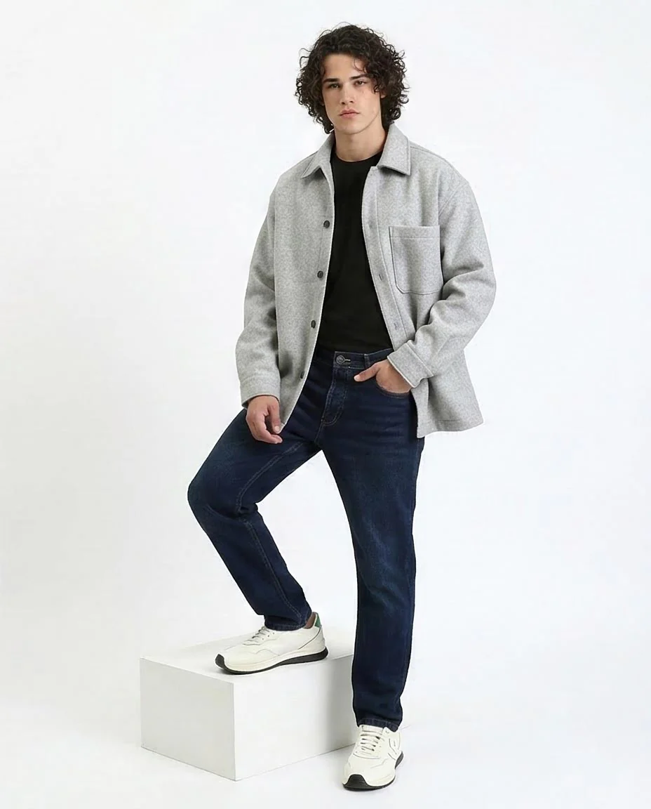 Ravin Men's Deep Indigo Straight-Fit Essential Jeans- Navy Blue - R210838 - Image 5