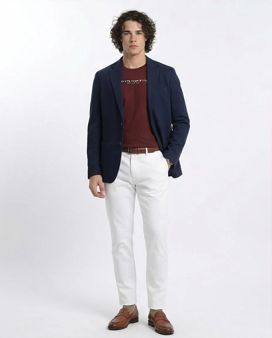 Ravin Men's "Elevate Your Style" Rose Print Crewneck T-Shirt – Burgundy - R208972 - Image 4