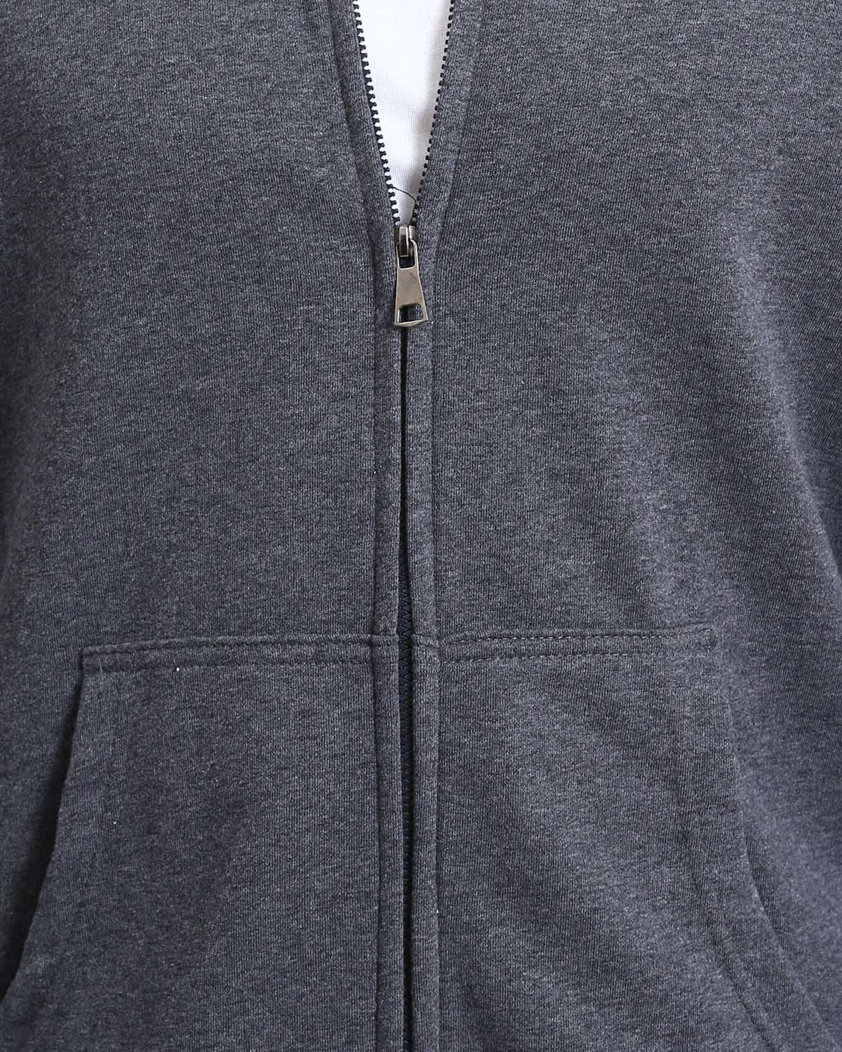 Ravin Men’s Elevated Relaxed Zip-Up Hoodie – Charcoal Heather - R214039 - Image 4