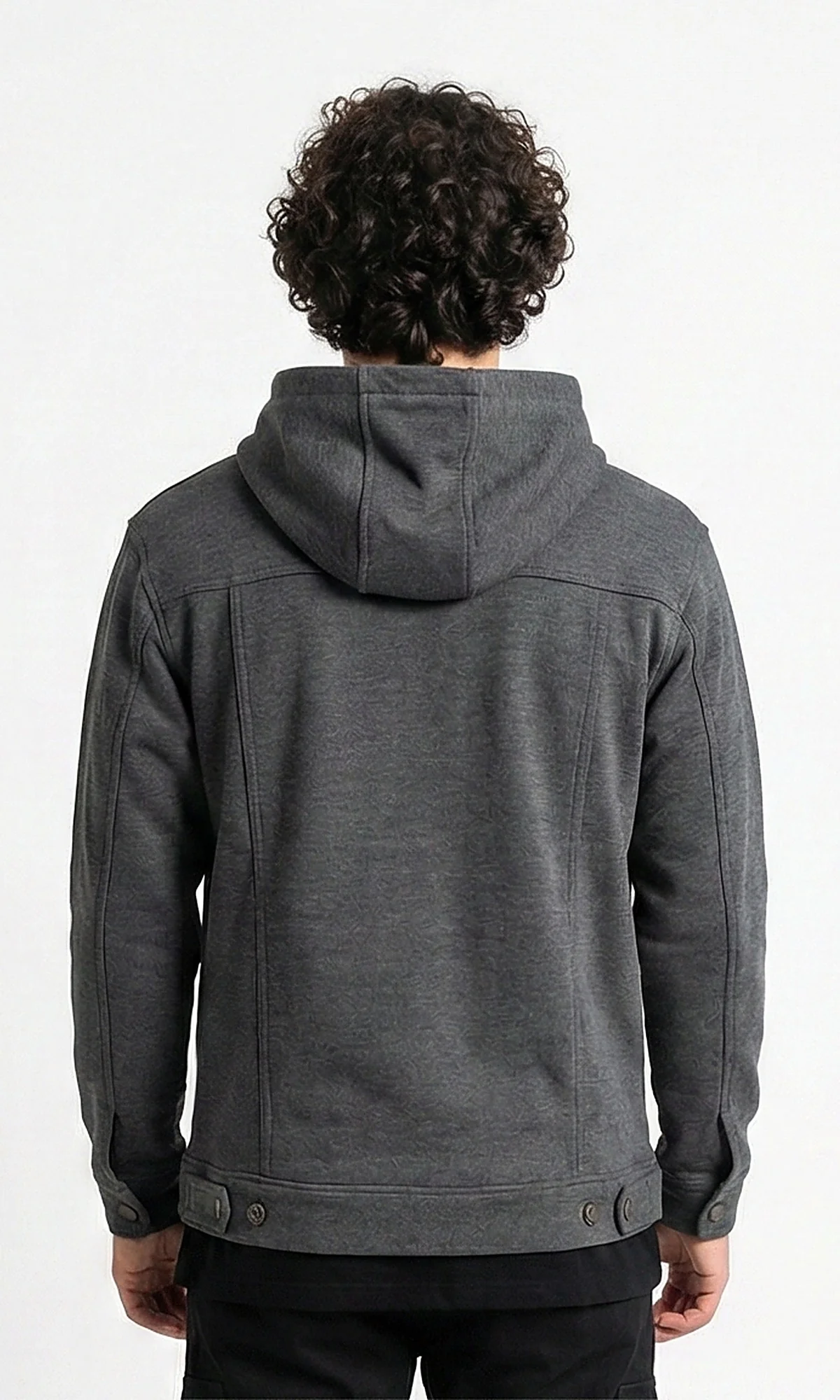 Ravin Men's Heather Grey Architectural Panel Hoodie - Image 2