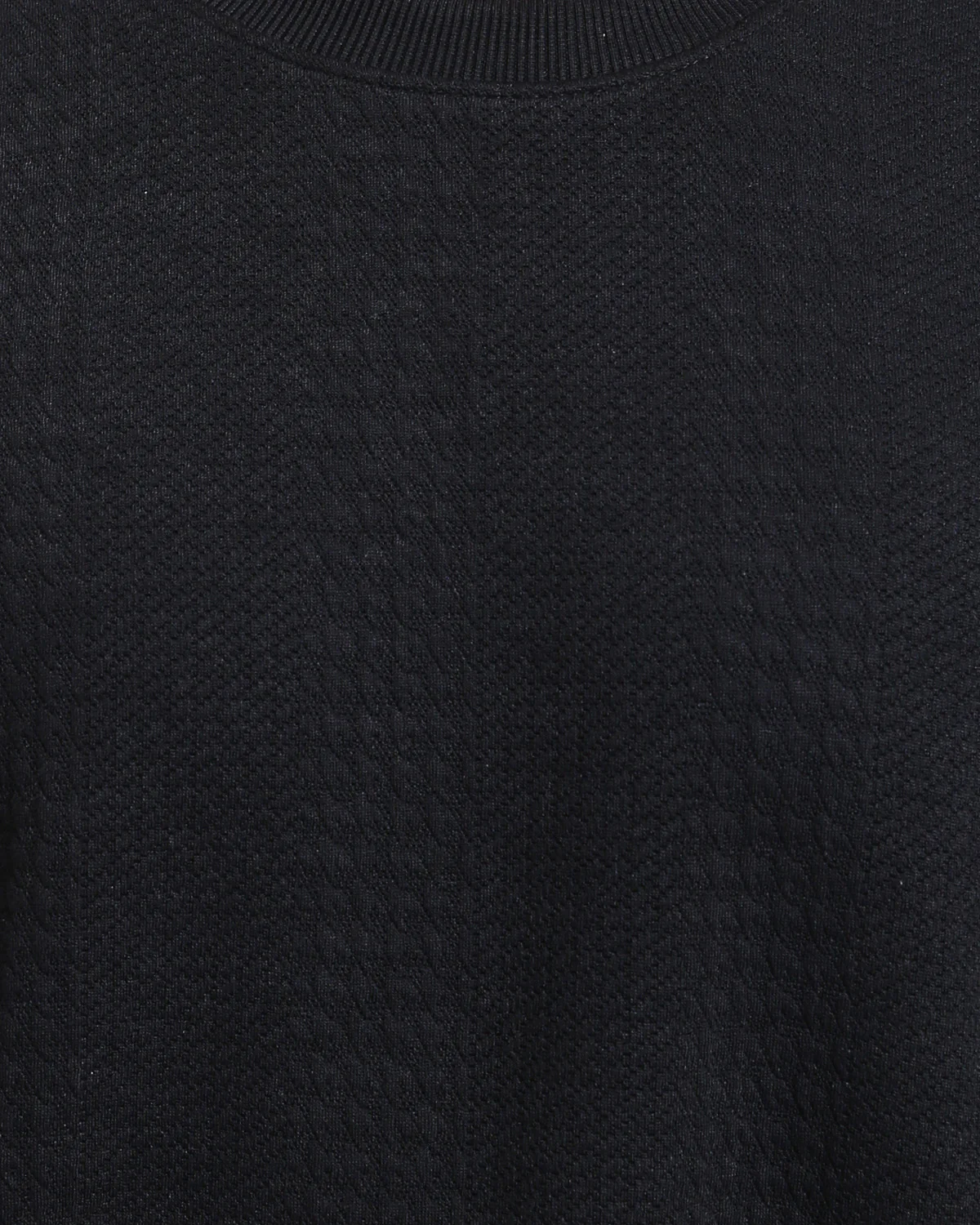 Ravin Men's Herringbone Textured Relaxed-Fit Crewneck Sweater - Black - R215241 - Image 4