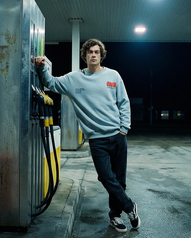RAVIN Men’s "Hype Anywhere" Drop-Shoulder Sweatshirt – Dusty Aqua - R215626 - Image 9