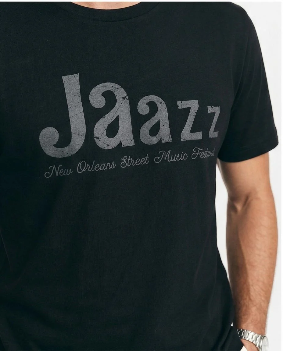 Ravin Men’s "Jaazz" Graphic T-Shirt – New Orleans Festival Edition - Black - R209359 - Image 3