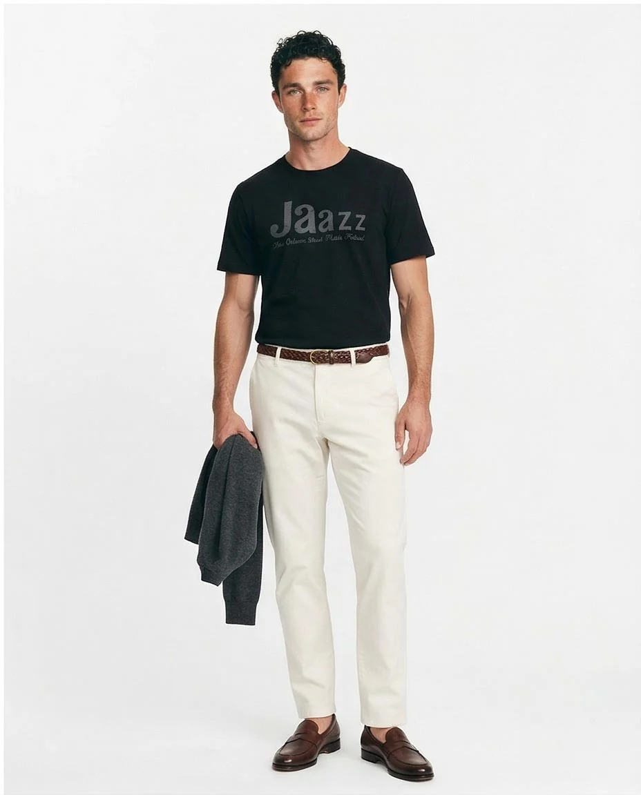Ravin Men’s "Jaazz" Graphic T-Shirt – New Orleans Festival Edition - Black - R209359 - Image 4