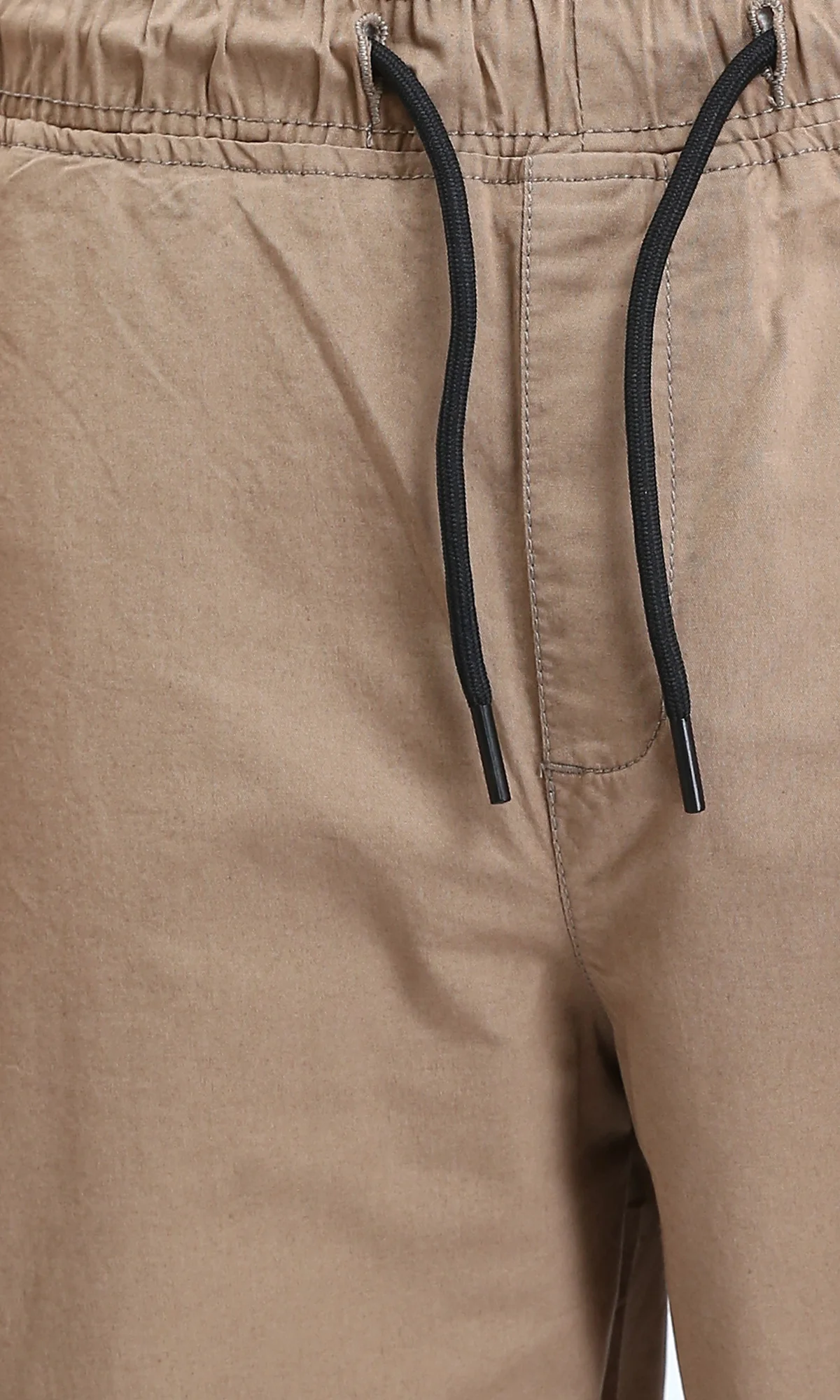 Ravin Men's Khaki Casual Drawstring Jogger Pants - Image 3