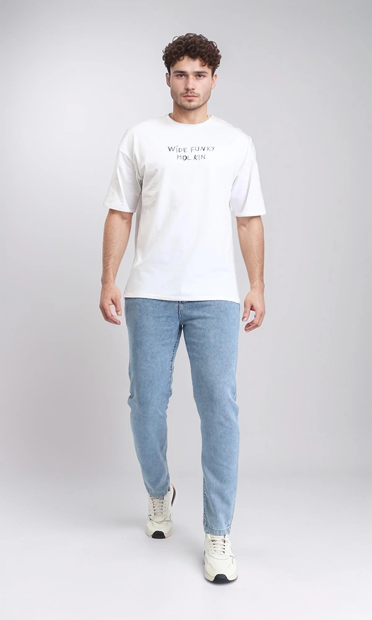 Light Wash Slim Straight Denim Jeans - O192888 - Image 4