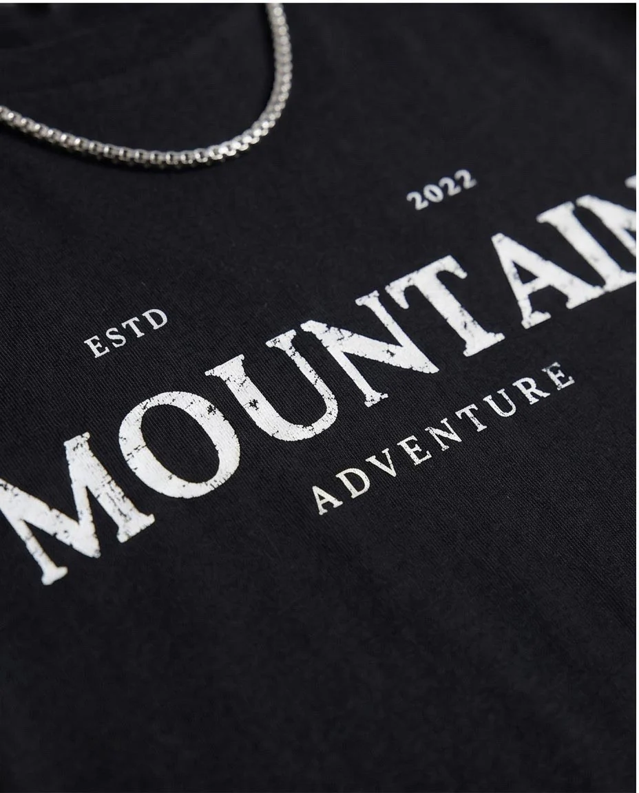 Ravin | Men's "Mountain Adventure" Graphic Tee – Elevated Street Edition - Black - R209366 - Image 3