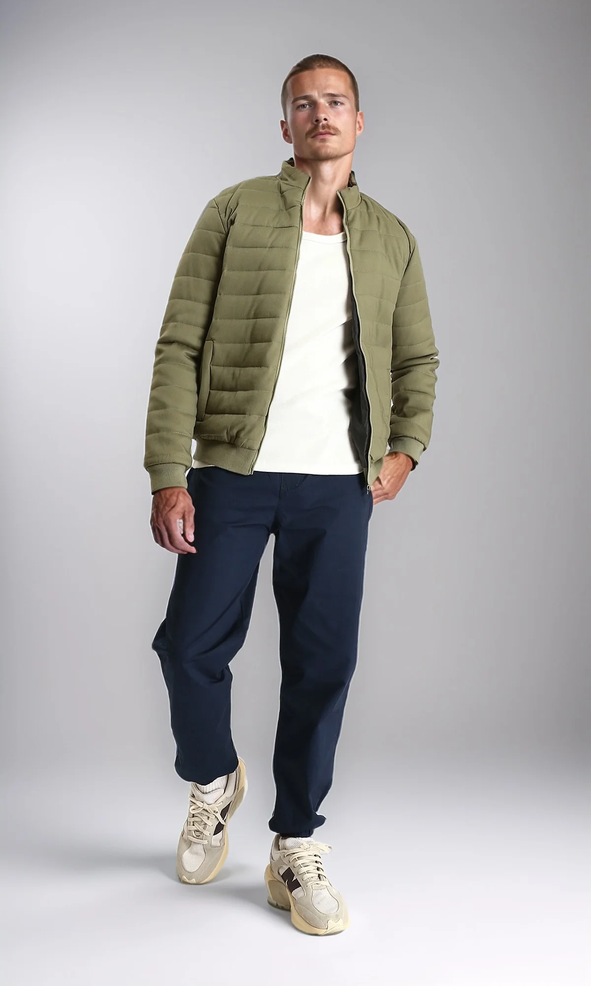 Modern Navy Elasticated Waist Jogger Trousers - Image 4