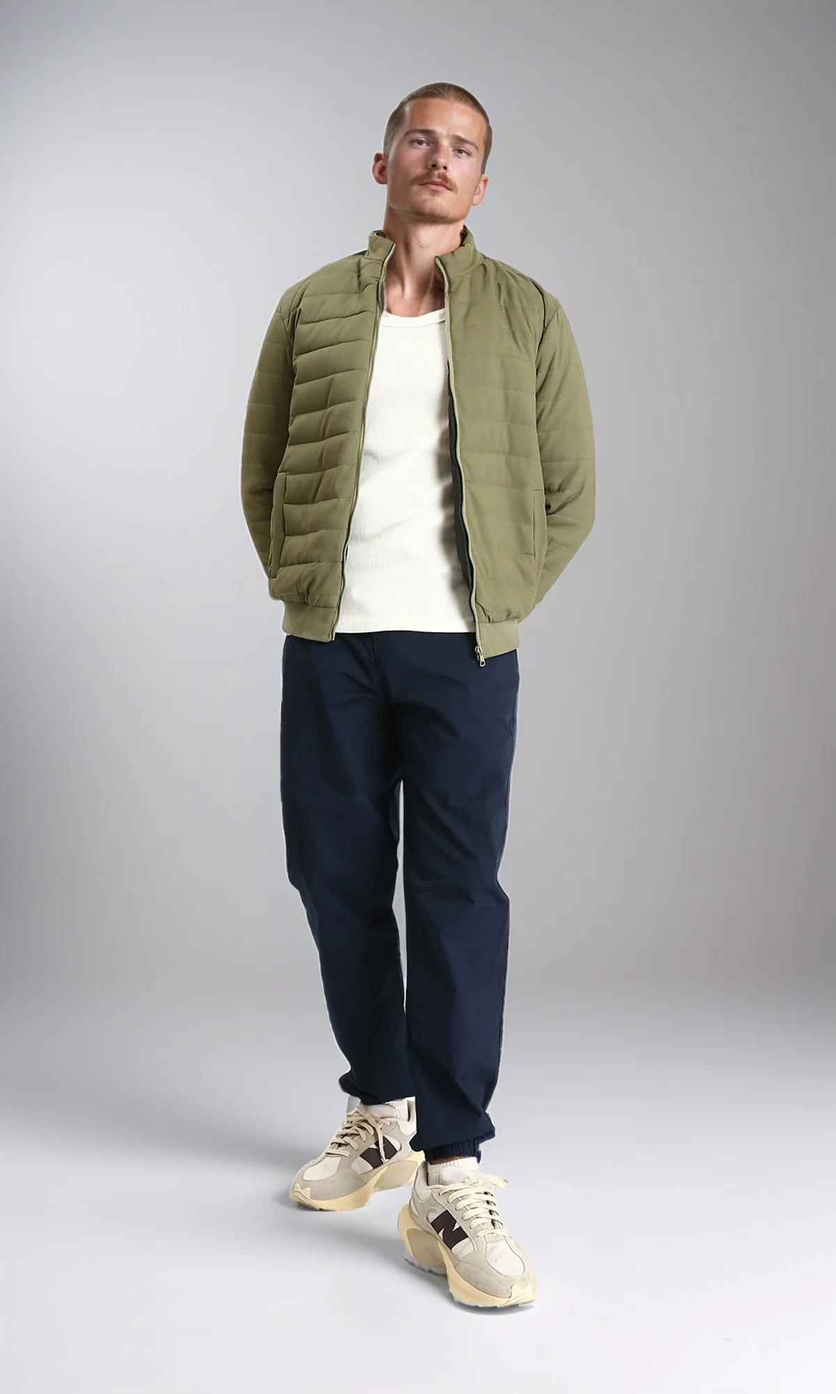 Modern Navy Elasticated Waist Jogger Trousers - Image 5
