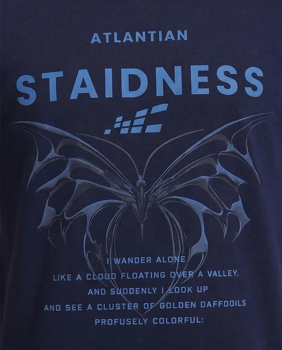 Ravin Men's Navy "Staidness" Graphic T-Shirt - 100% Premium Cotton - R209386 - Image 3