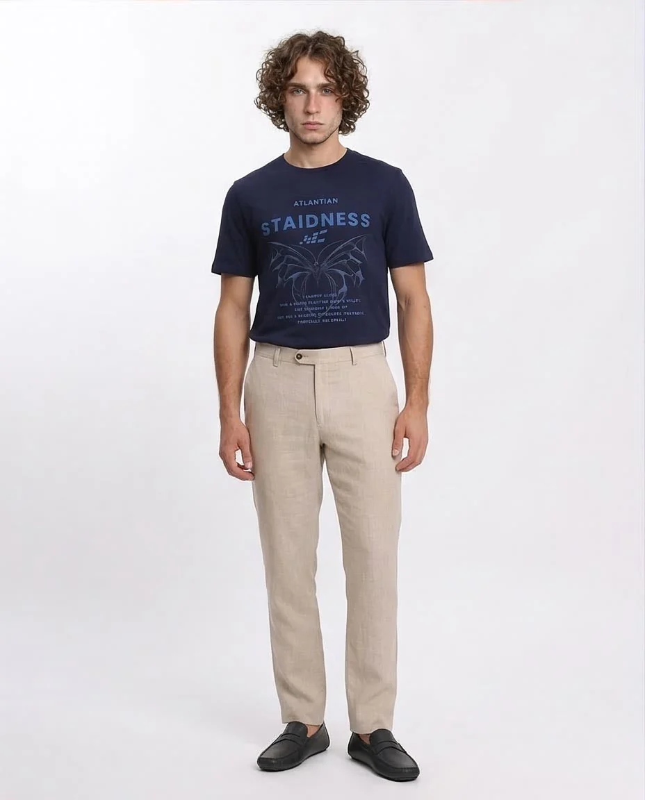 Ravin Men's Navy "Staidness" Graphic T-Shirt - 100% Premium Cotton - R209386 - Image 4
