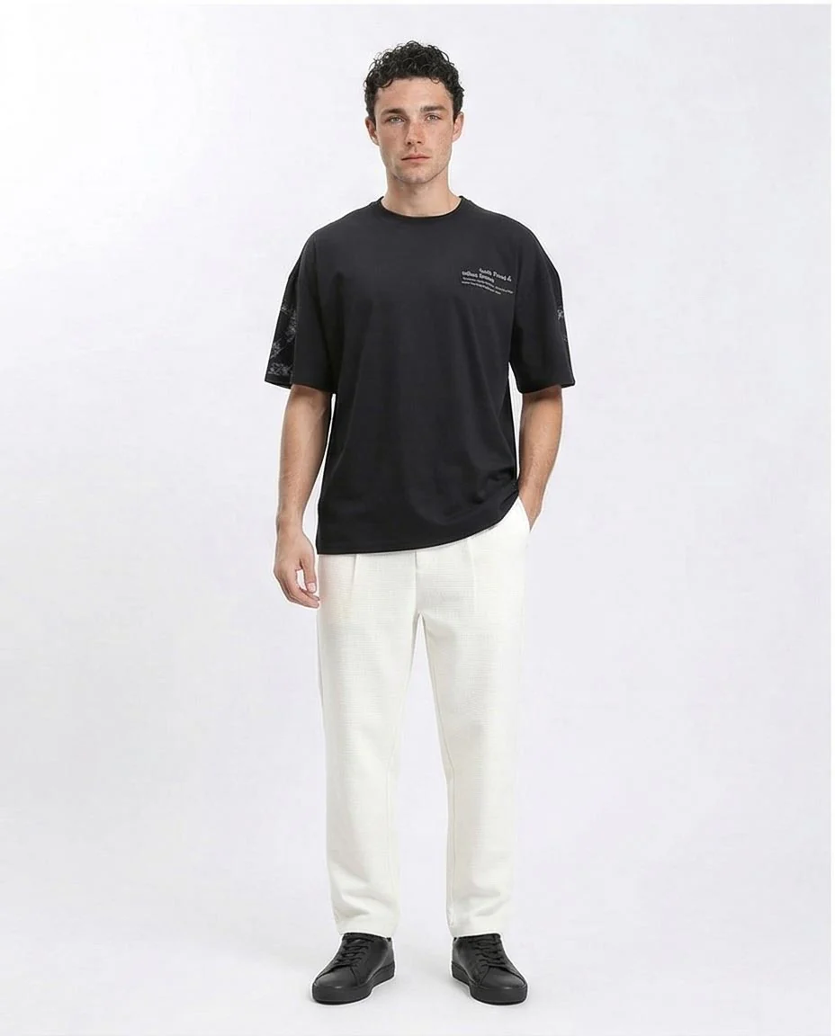 RAVIN Men’s Oversized "2666" Graphic T-Shirt – Elevated Street Collection - R210527 - Image 3
