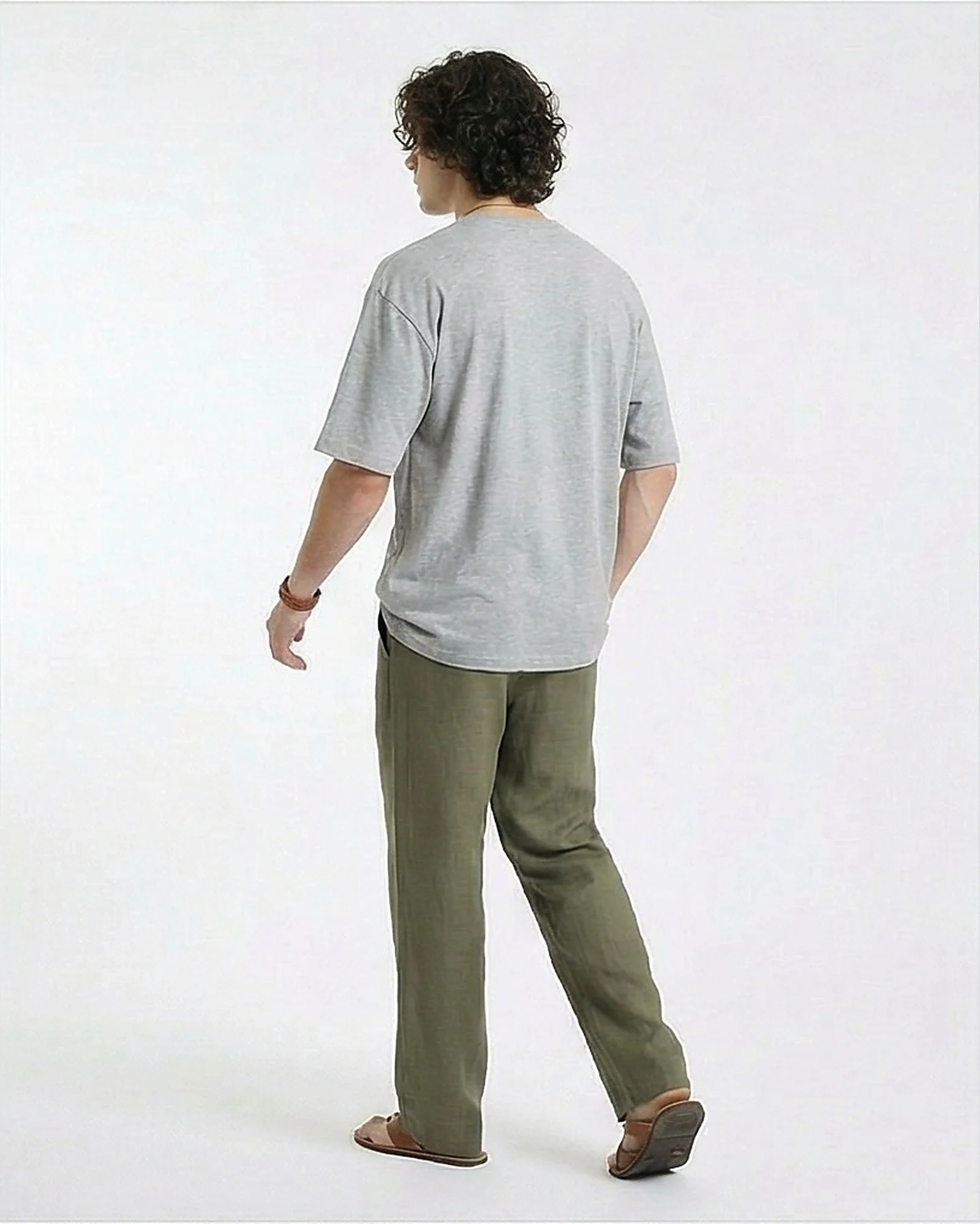 Essential Heather Grey Oversized T-Shirt - Image 4