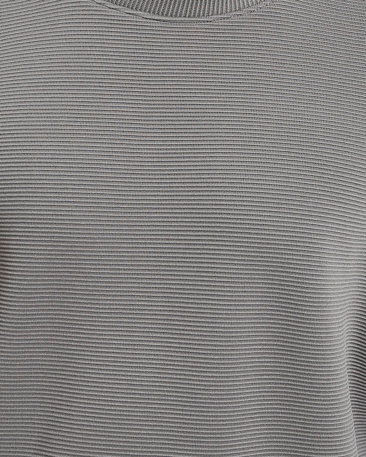 RAVIN Men’s Oversized Ottoman Ribbed Sweatshirt with Contrast Piping - Dark Grey - R214979 - Image 4