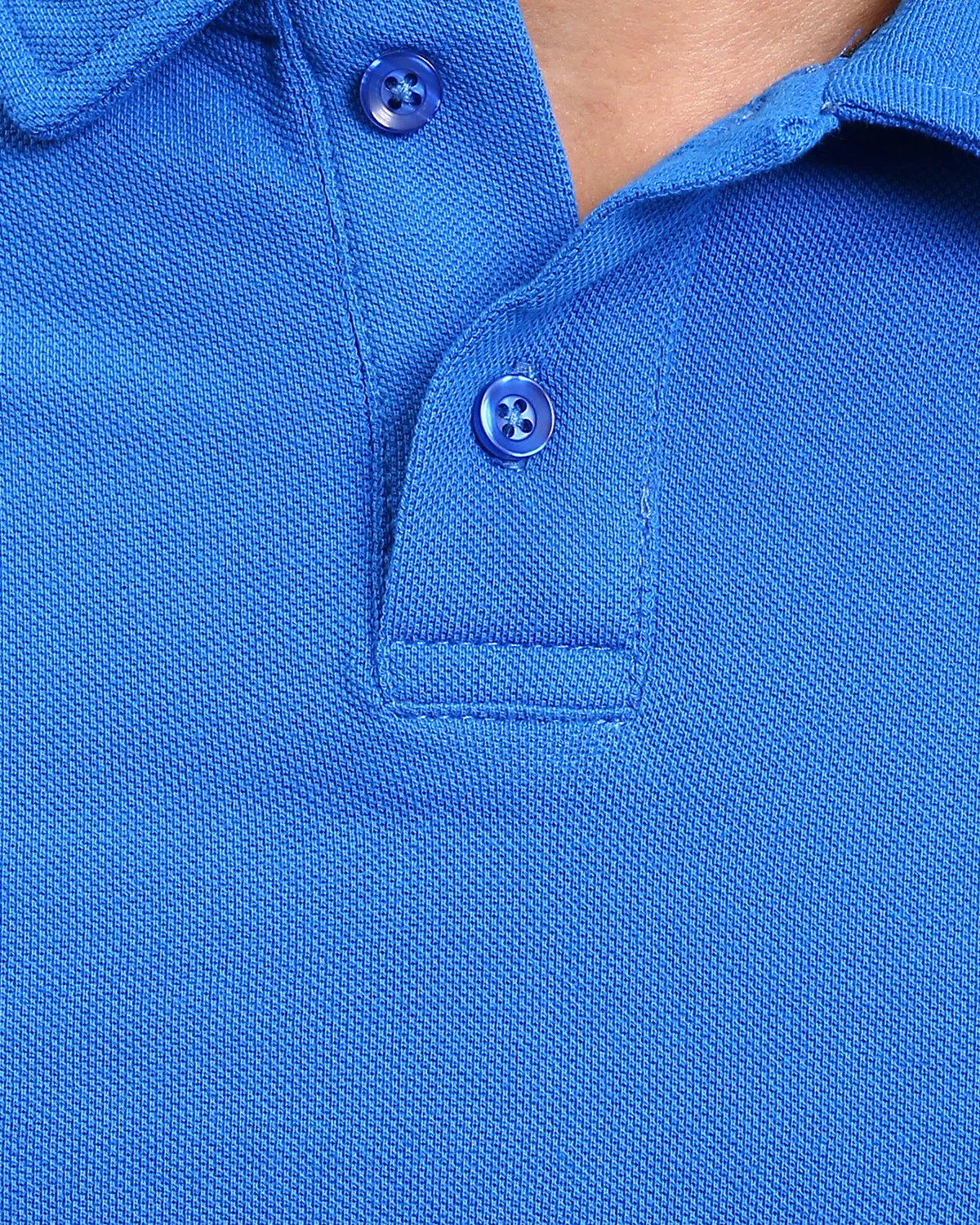 Ravin Men’s Premium Long-Sleeve Piqué Polo Shirt – Royal Blue - R214572 - Image 4