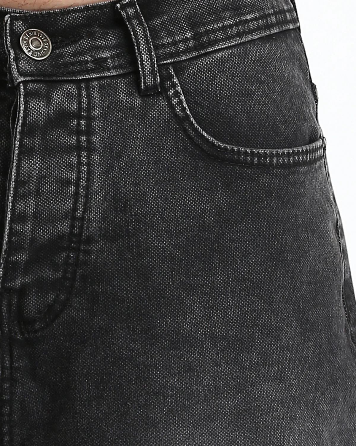 Ravin Men's Relaxed Fit Acid Wash Tapered Jeans - Black - R212706 - Image 3