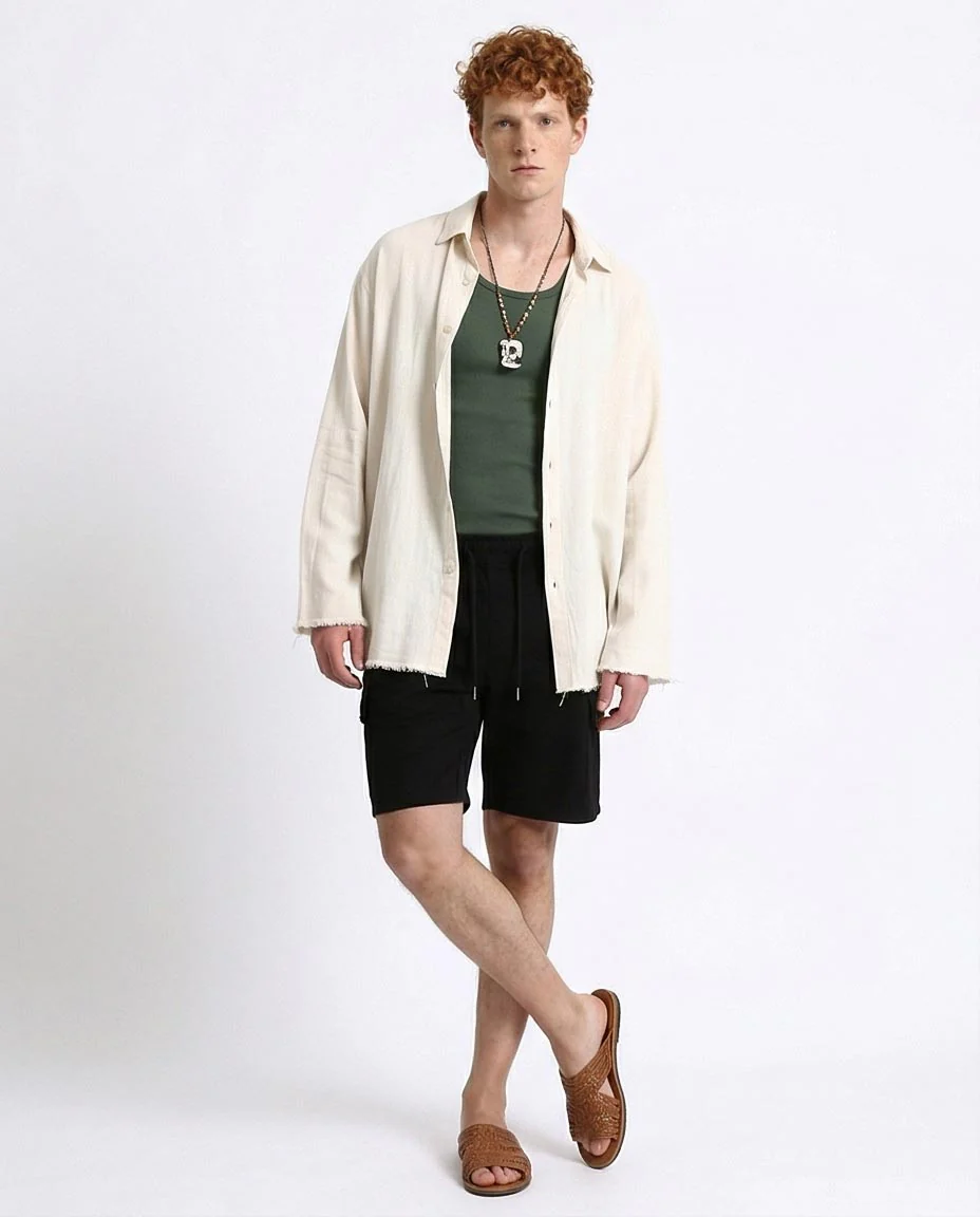 Ravin Men’s Relaxed Fit Cargo Shorts – Urban Utility Drawstring Shorts in Black - R209464 - Image 3
