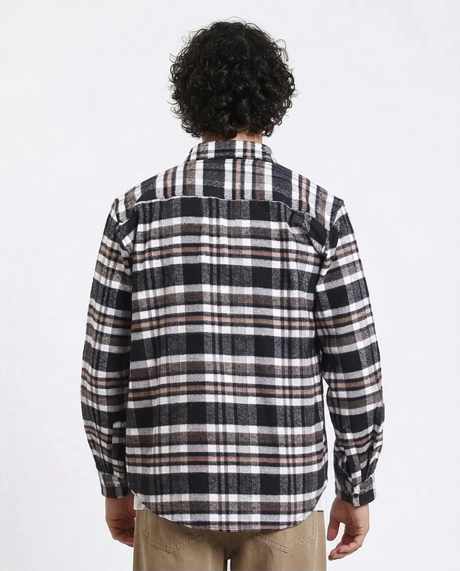 Ravin Men's Relaxed Fit Flannel Plaid Shirt - Earthy Multi - R213198 - Image 2