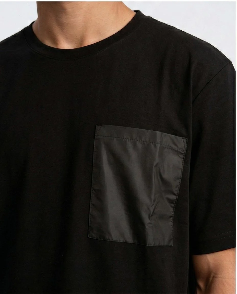 Ravin Men's Relaxed Fit Heavyweight Tee with Technical Ripstop Pocket - O204279 - Image 3