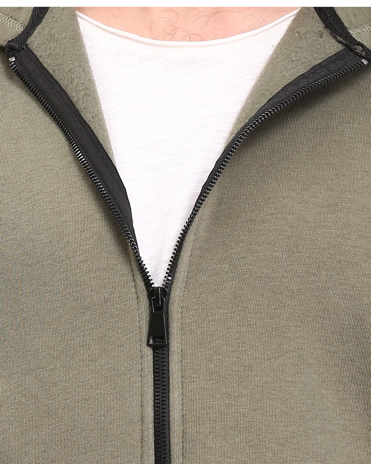 Ravin Men’s Relaxed-Fit Zip-Up Hoodie in Olive Green - R212035 - Image 4