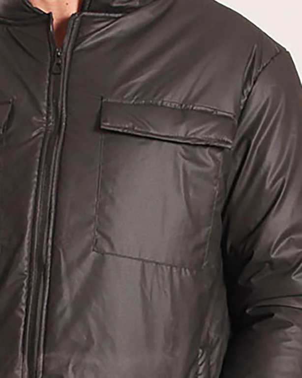 Men's Rich Cocoa Padded Utility Jacket - O199929 - Image 4