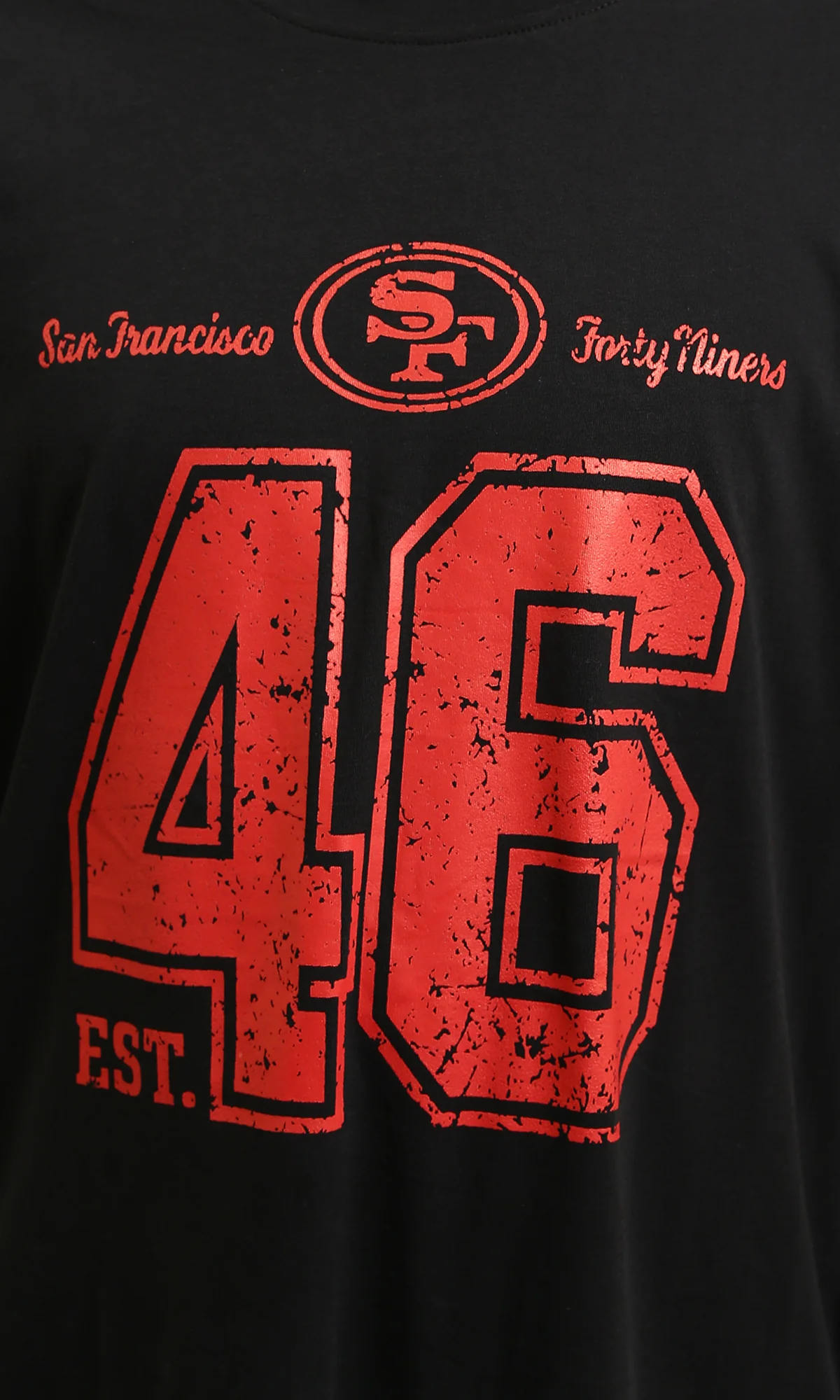 Ravin Men's SF 46 Oversized Distressed Graphic T-Shirt - Black - R215738 - Image 3
