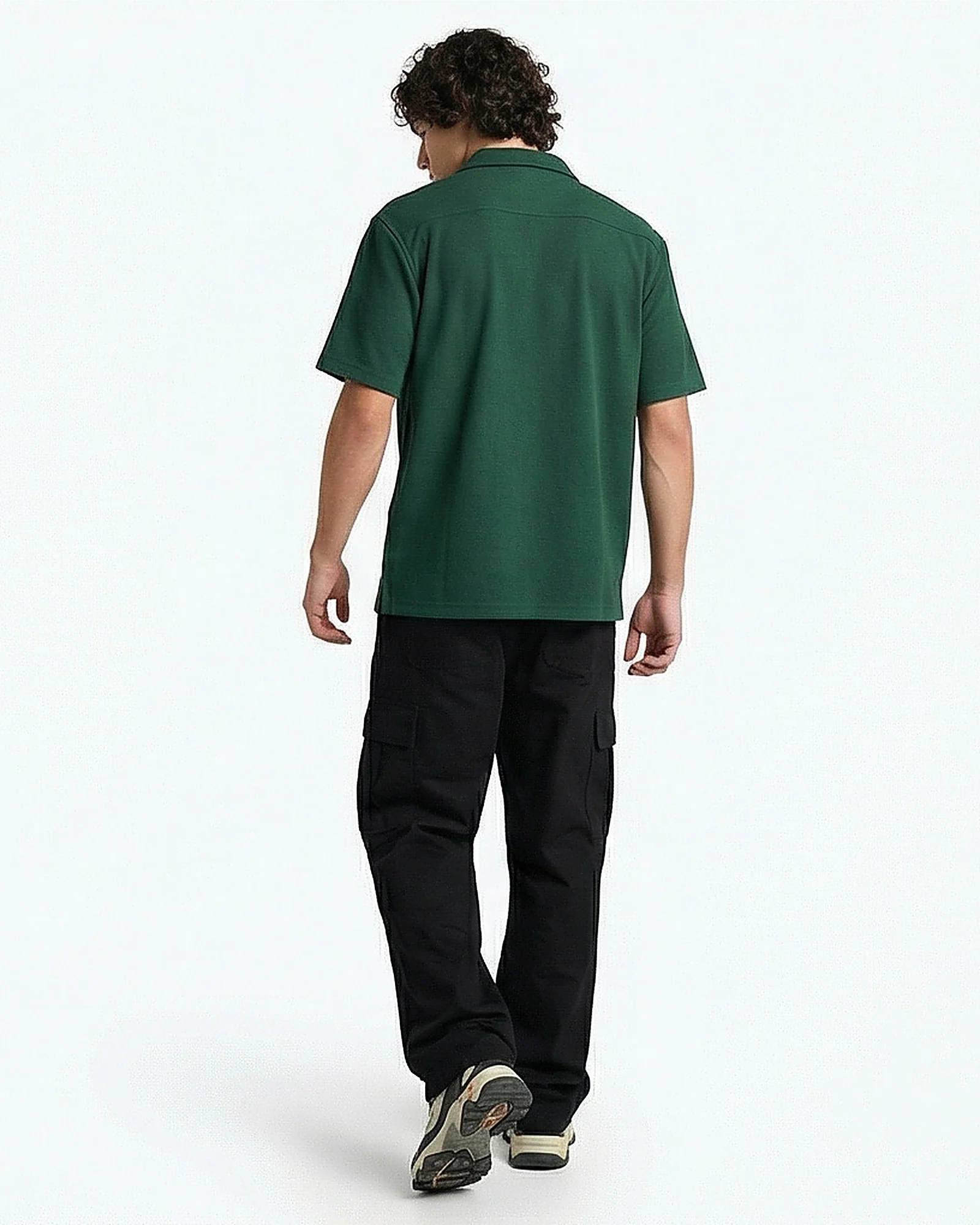 Forest Green Textured Resort Shirt - R216750 - Image 4