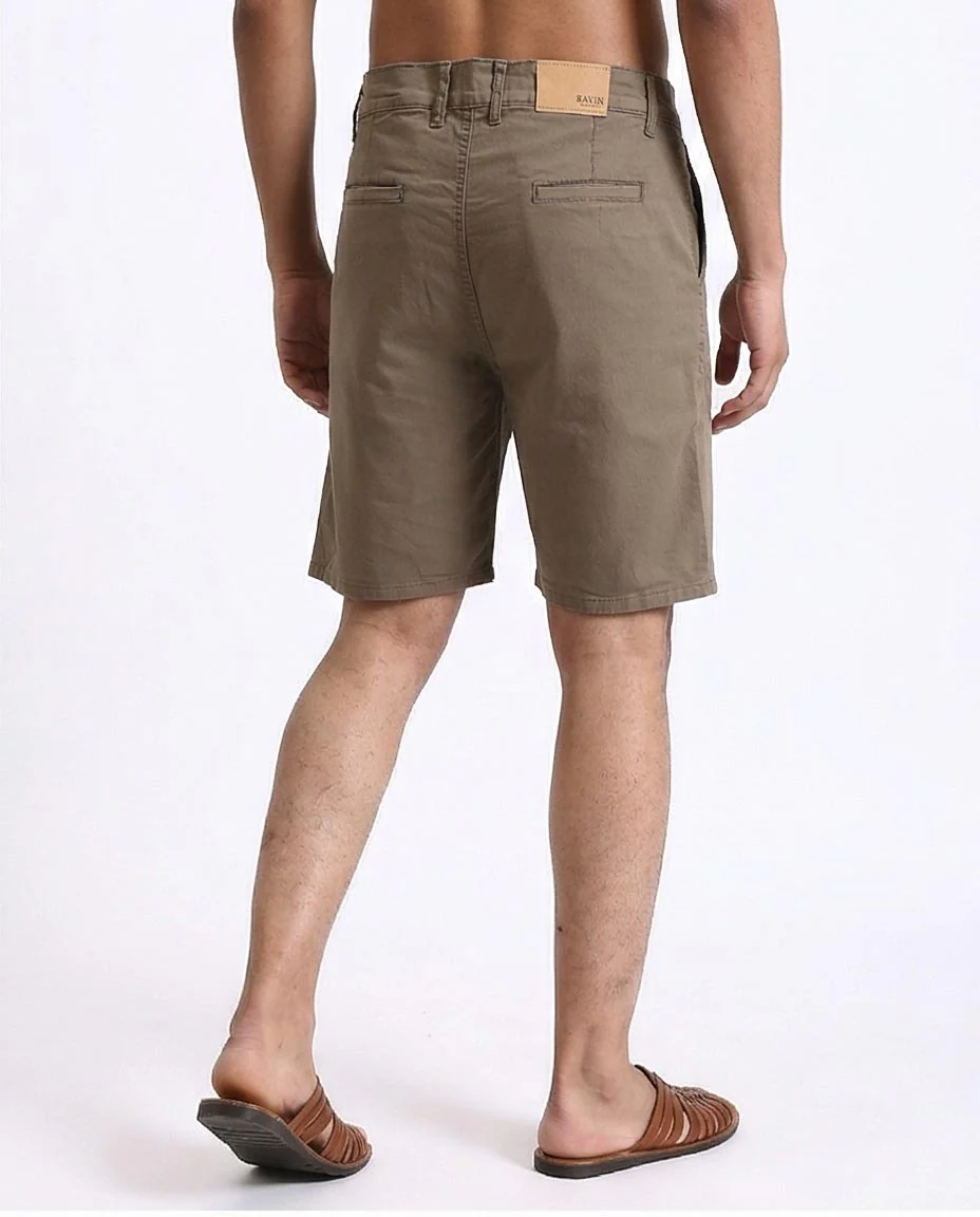Ravin Men's Slim-Fit Chino Shorts in Khaki – Essential Summer Everyday Wear - R209461 - Image 2