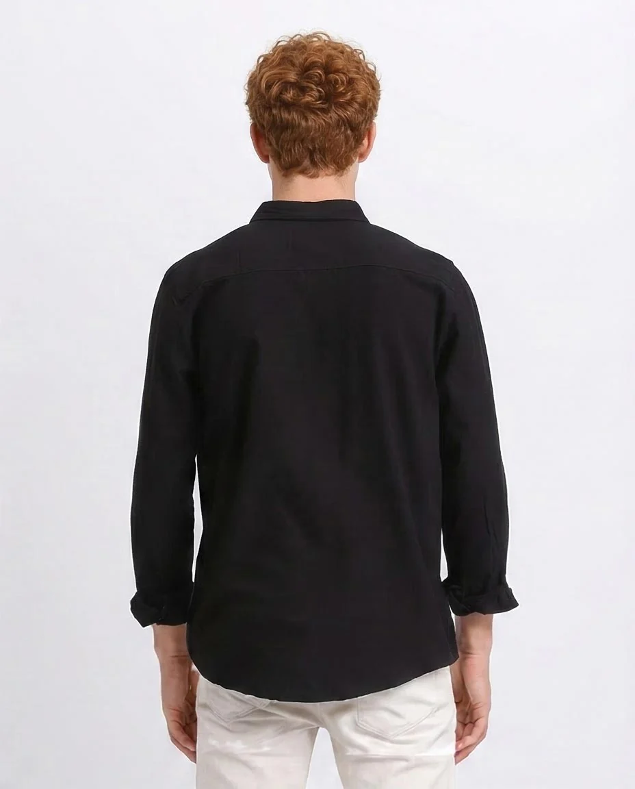 Ravin Men's Slim-Fit Long Sleeve Button-Down Shirt – Black - R206397 - Image 2