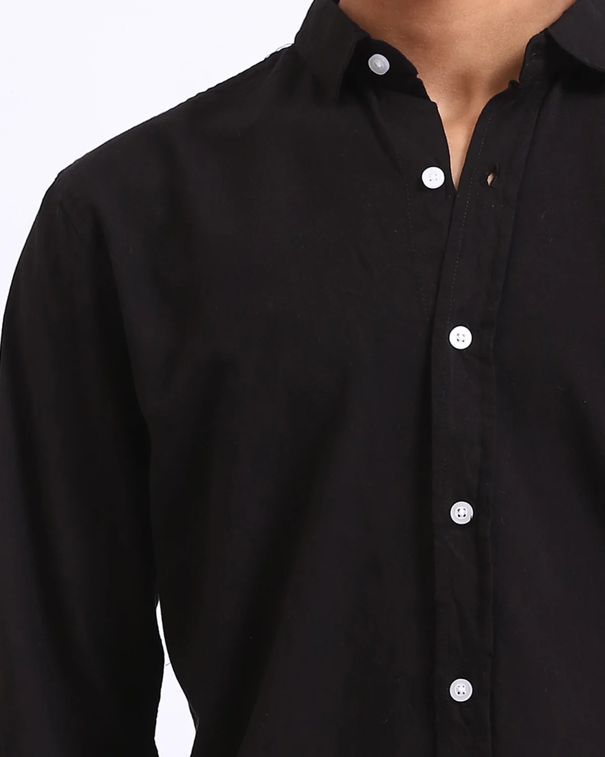 Ravin Men's Slim-Fit Long Sleeve Button-Down Shirt – Black - R206397 - Image 4