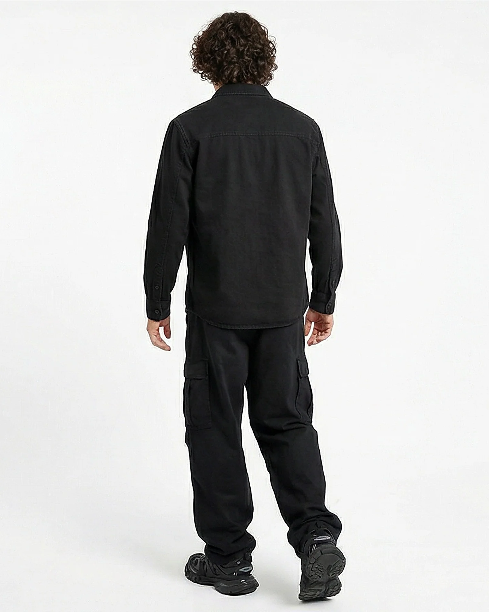 Ravin Men's Solid Black Long Sleeve Shirt - Image 4
