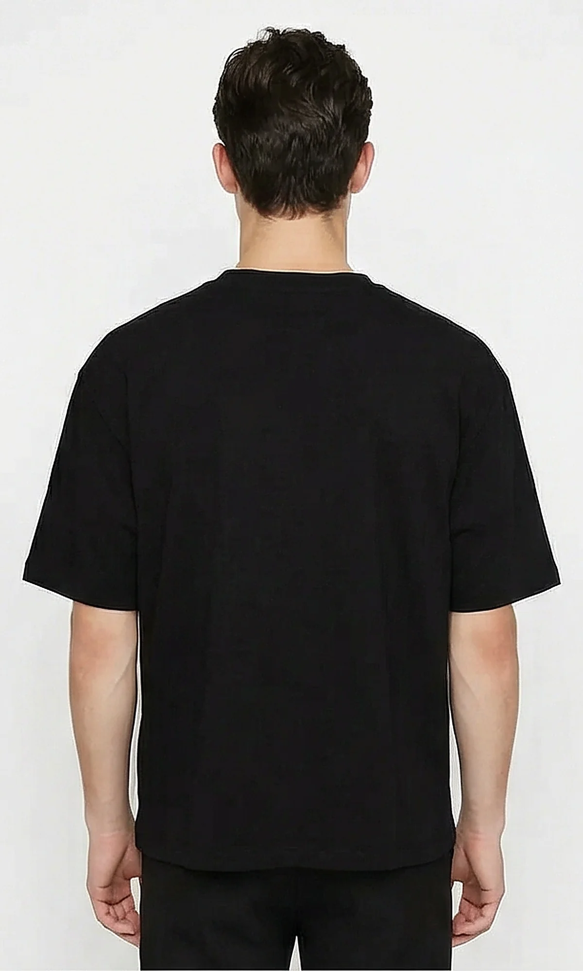 Midnight Black Relaxed Fit Essential Tee - R216562 - Image 2