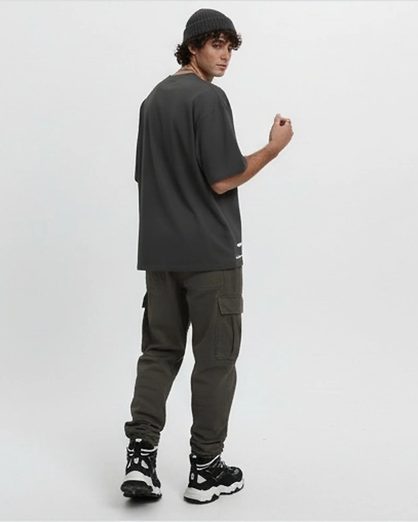 Charcoal Oversized Nirvana Graphic T-Shirt - R216289 - Image 4