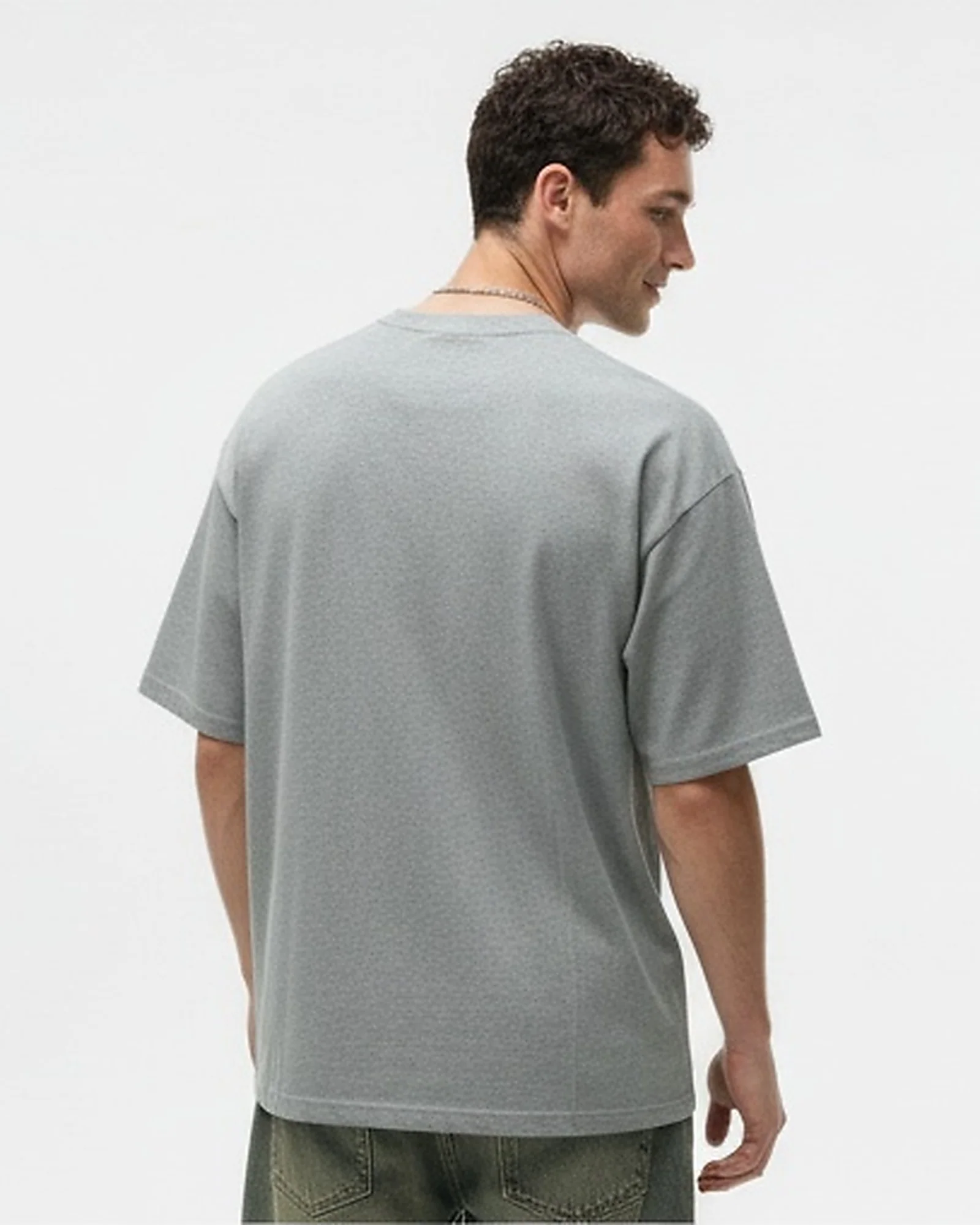 Grey Fireball Graphic Oversized T-Shirt - R216570 - Image 2