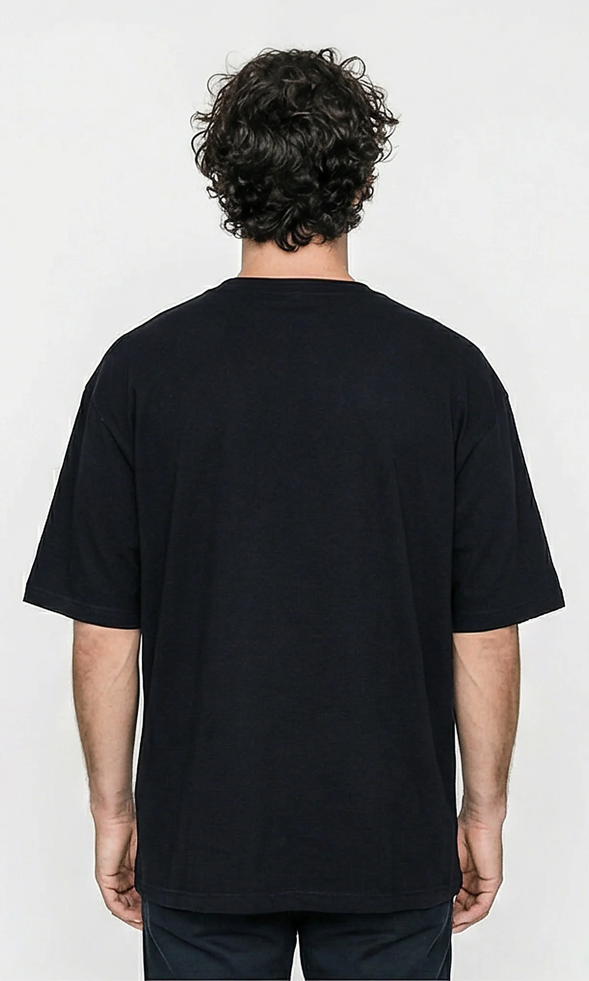 Essential Black Oversized Relaxed Fit T-Shirt - R216122 - Image 2