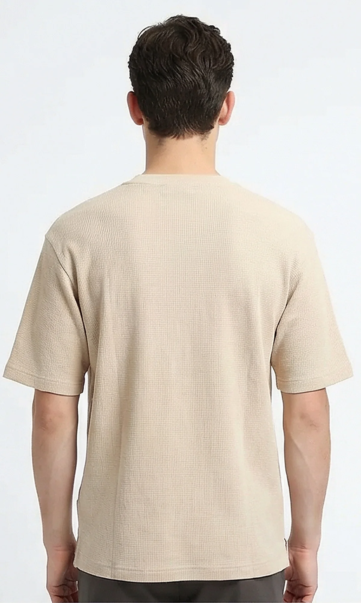 Stone Textured Relaxed Fit Pocket Tee - R216560 - Image 2