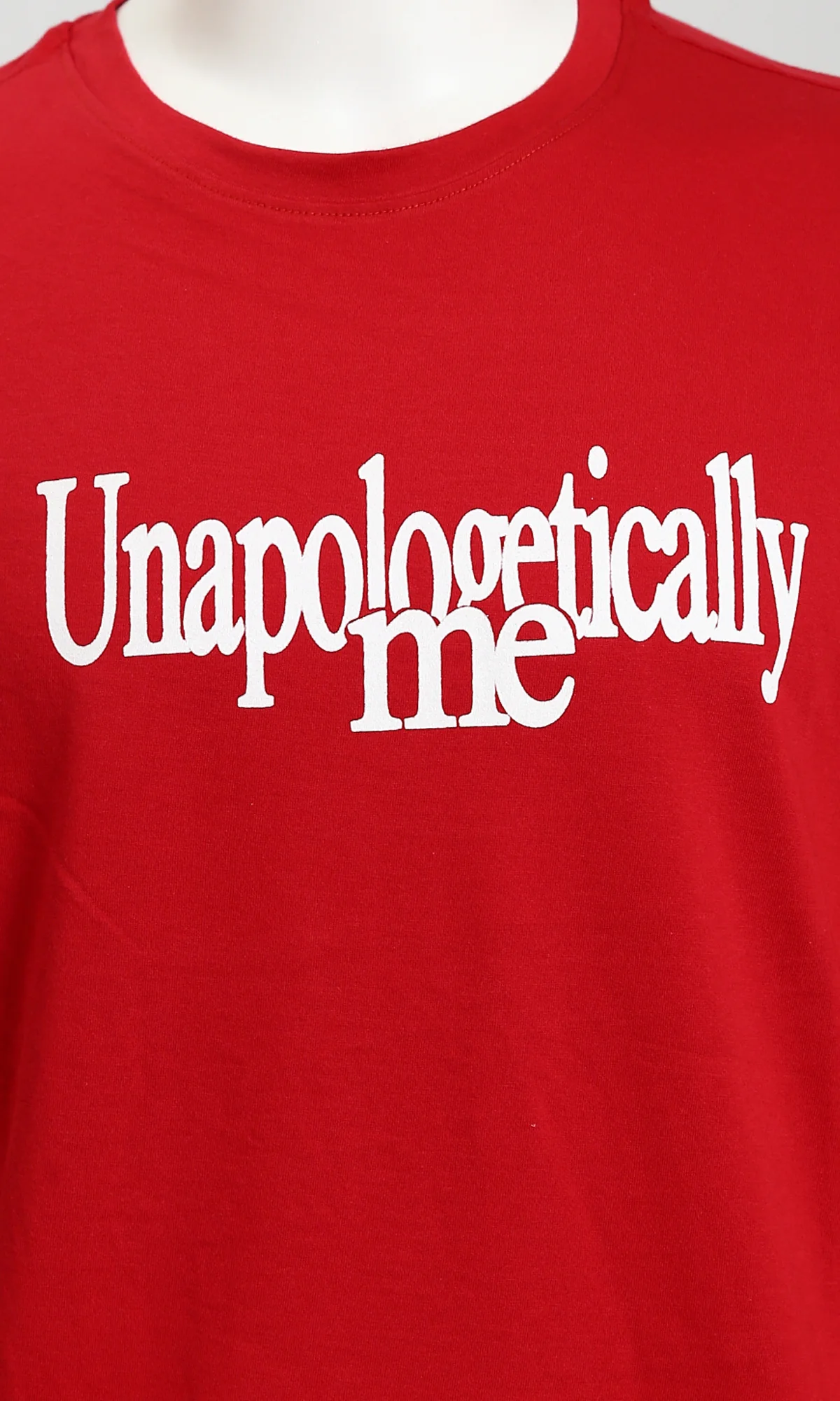 Red Unapologetically Me Graphic Oversized Tee - R216293 - Image 3