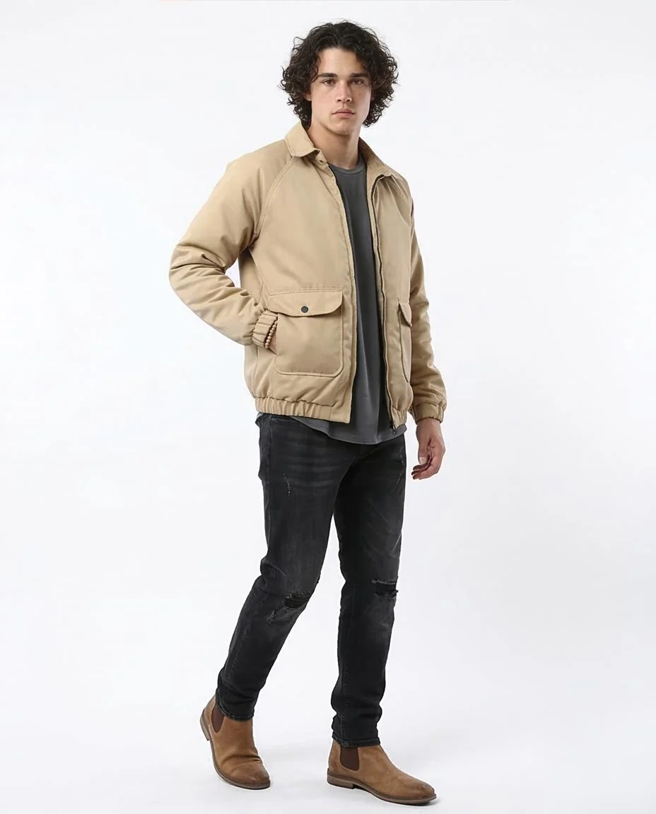 Tan Utility Harrington Jacket - O175495 - Image 5
