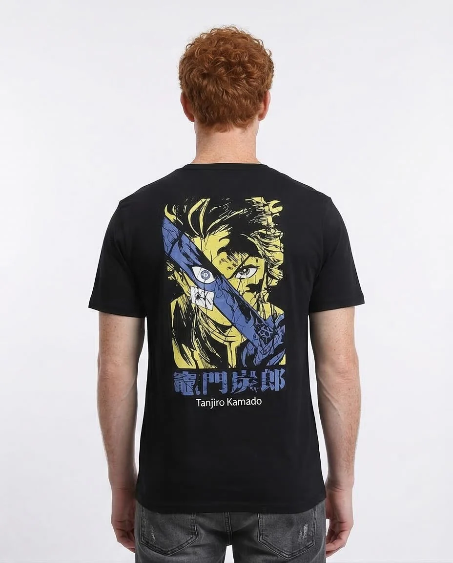 Ravin Men’s Tanjiro Kamado Anime Graphic T-Shirt - 100% Premium Cotton - R209376 - Image 2