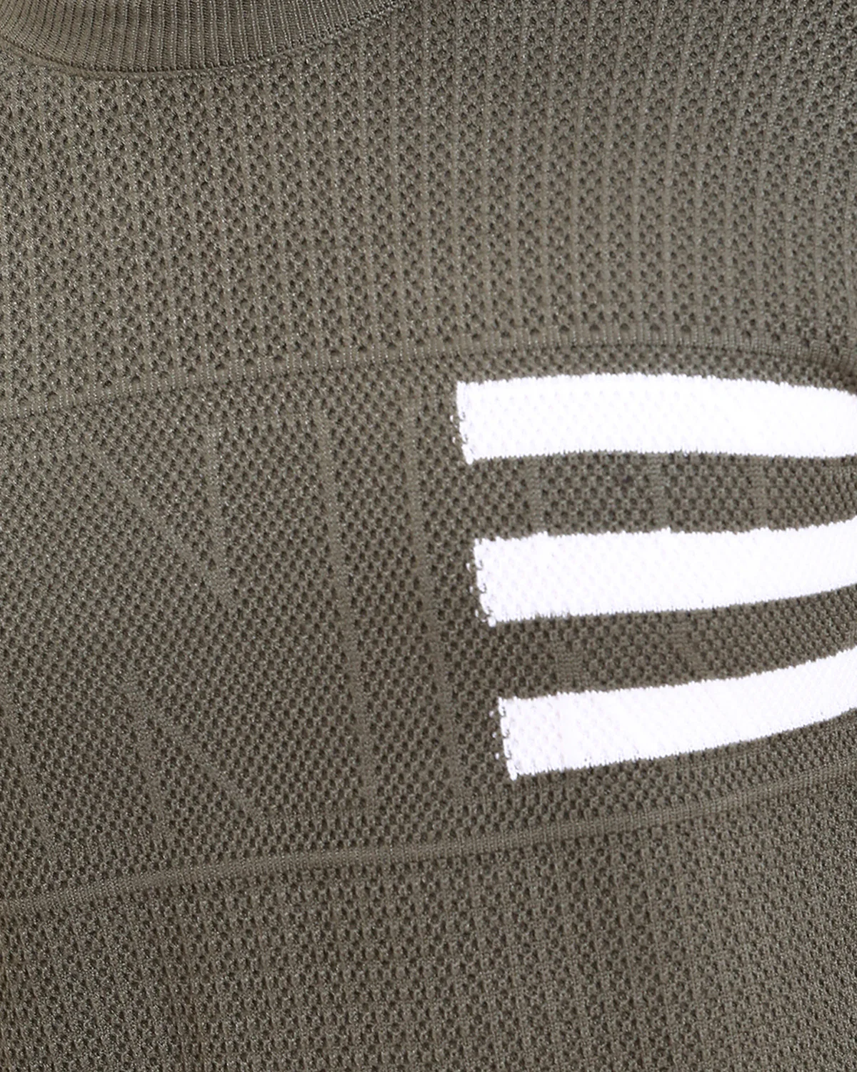 Ravin Men’s Textured Olive Knit Sweater with Signature Stripe Detail - R214478 - Image 4