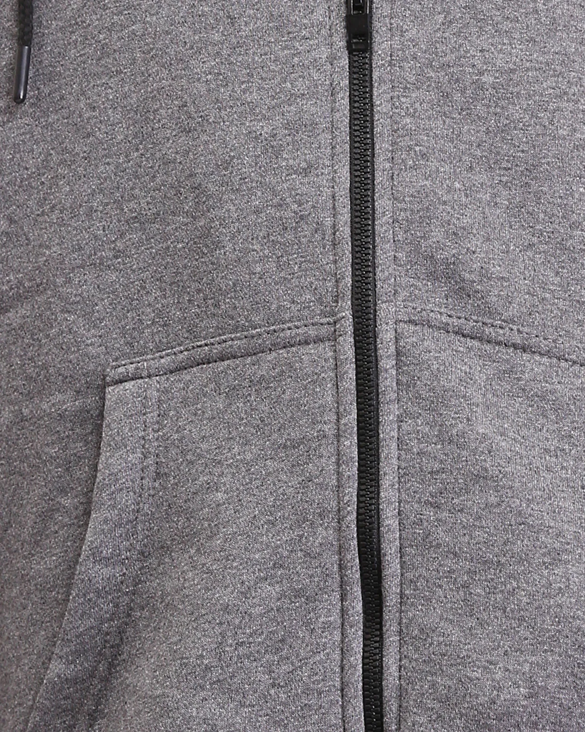 Ravin Men’s Thermal-Lined Zip-Up Hoodie – Charcoal Heather - R212037 - Image 4