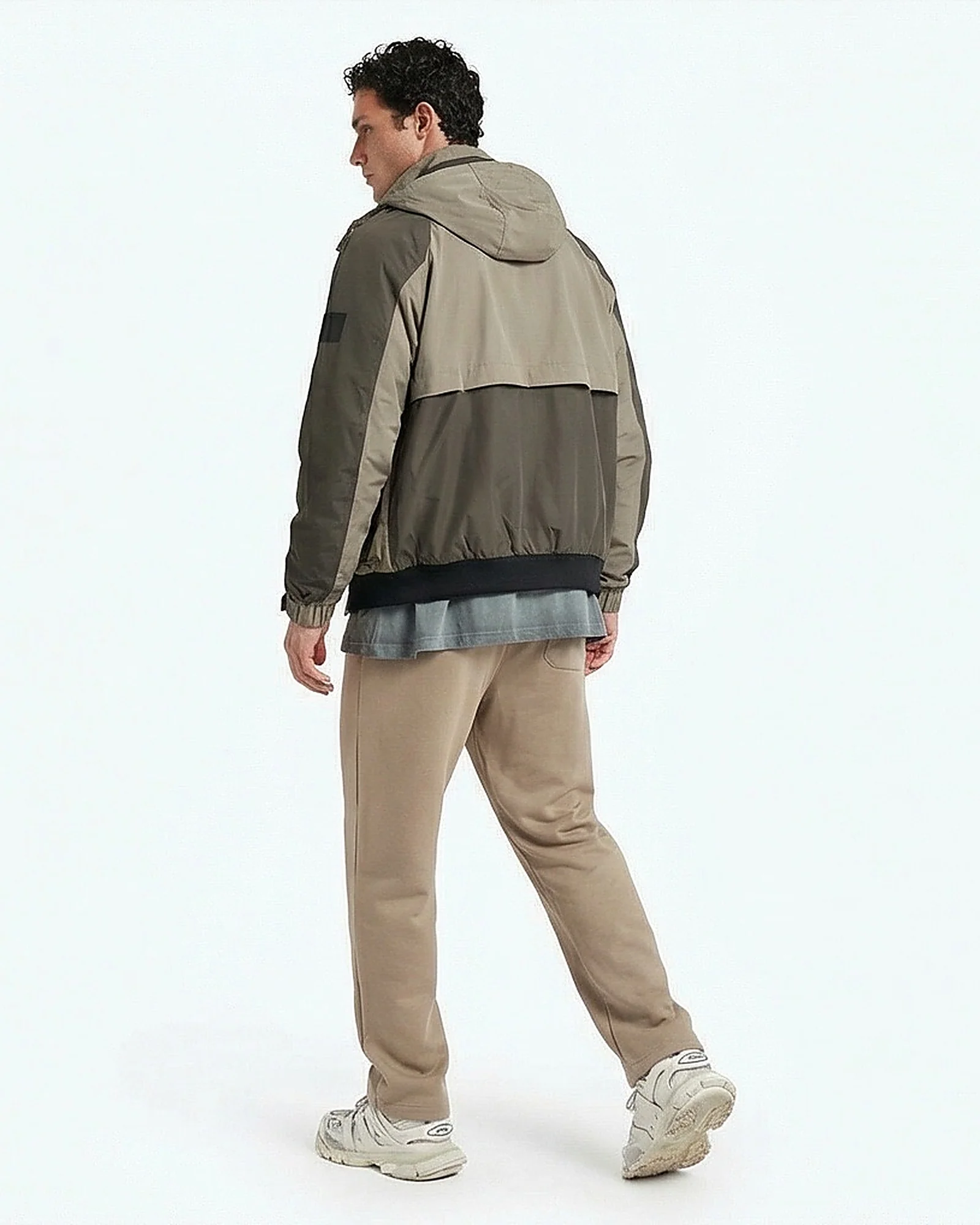 Sand Relaxed Fit Drawstring Trousers - R217285 - Image 4