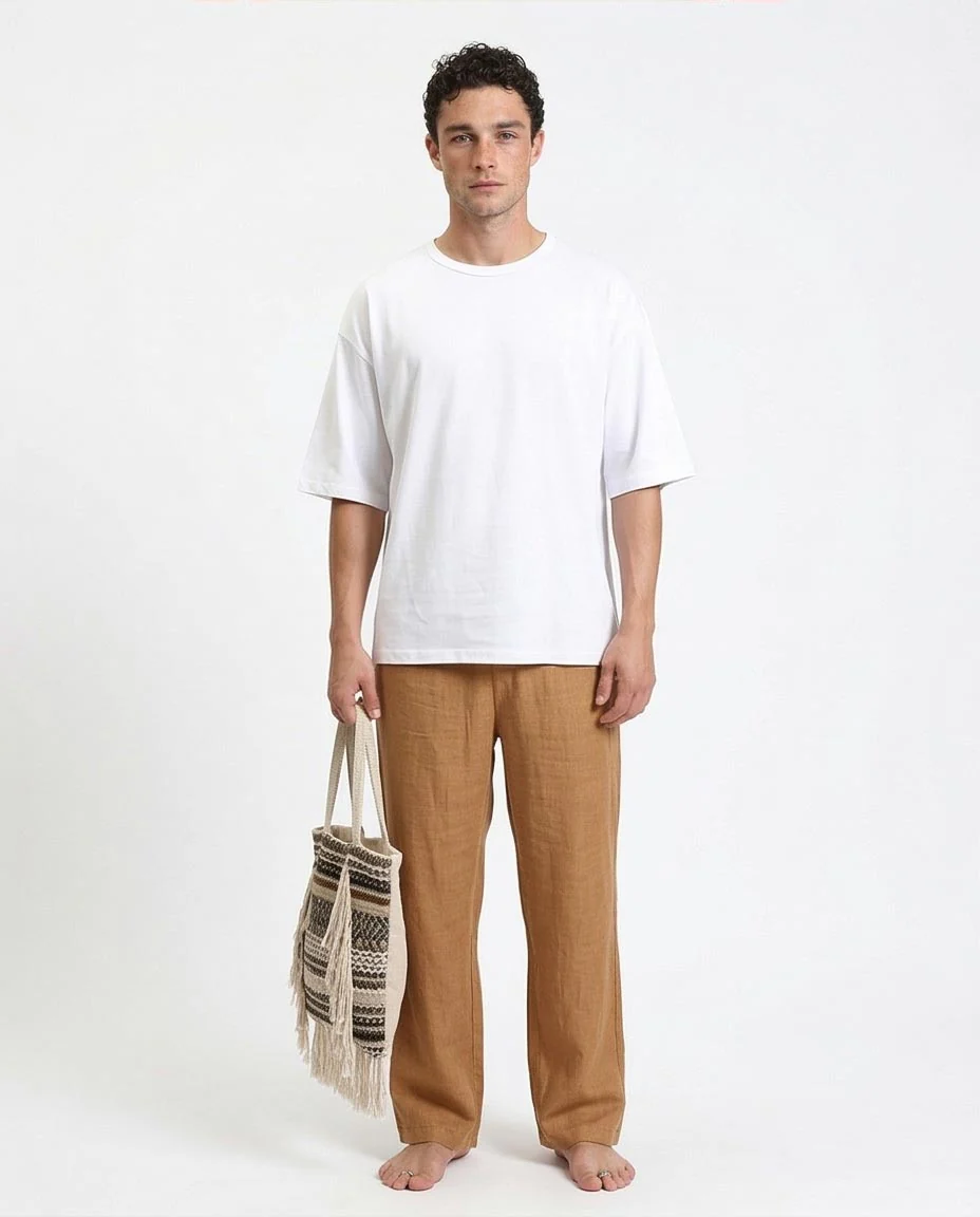 Ravin | Men’s Ultra-Oversized Boxy Tee – Optic White - R215873 - Image 4