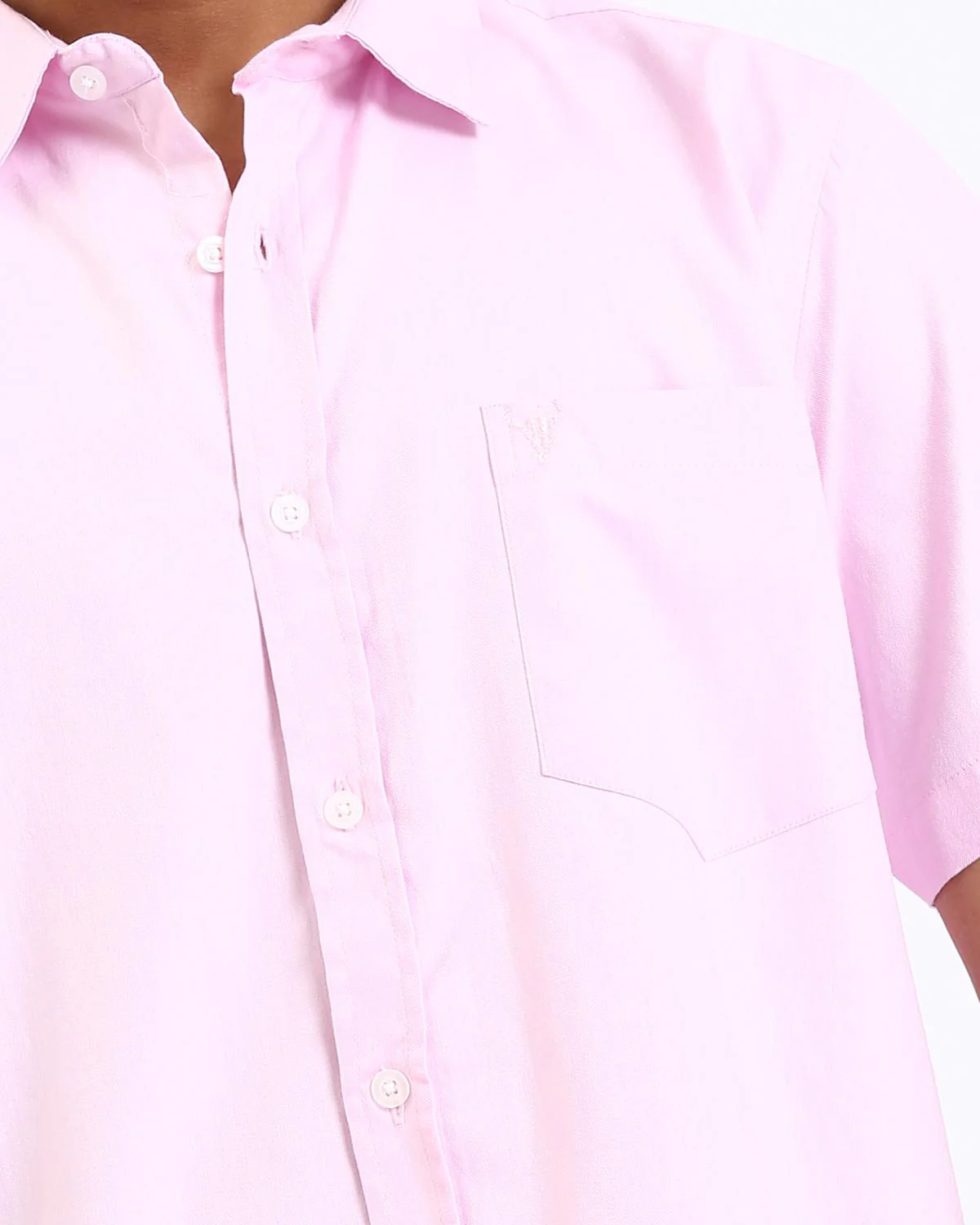 Ravin Men’s Wrinkle-Resistant Short Sleeve Shirt – Pastel Pink - R206969 - Image 4